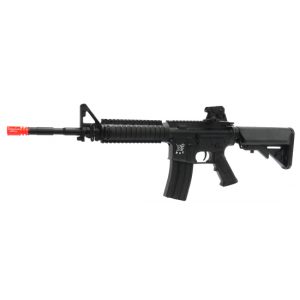 See Airsoft Rifle 1 Electric SRC Sport M4 CQB Rifle Black FPS-400 Collapsible Stock, Integrated Rail System Airsoft Gun