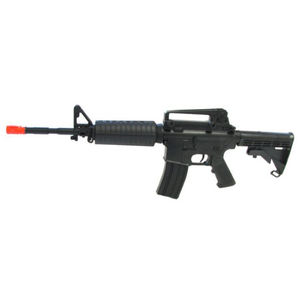 See Airsoft Rifle 1 Electric TSD M4 Assault Rifle FPS-470 Long Barrel, Collapsible Stock Airsoft Gun
