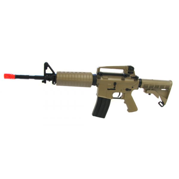 See Airsoft Rifle 1 Electric TSD M4 Desert Assault Rifle FPS-470 Collapsible Stock Airsoft Gun