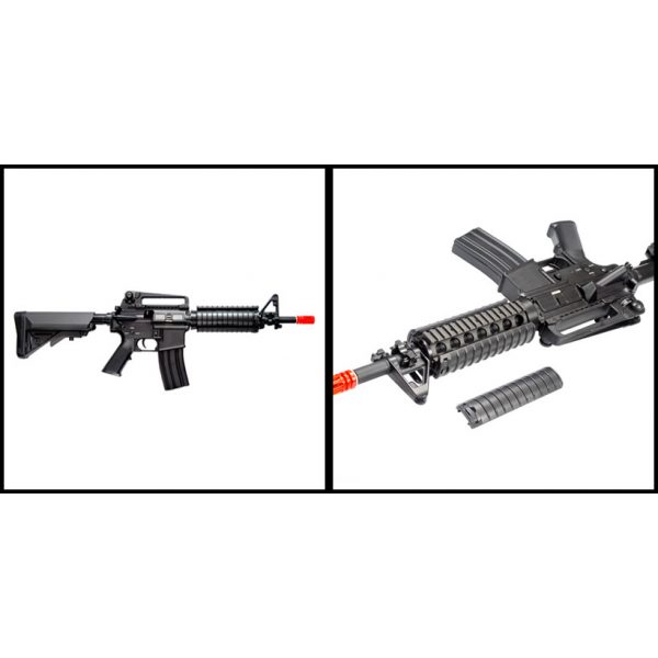 See Airsoft Rifle 2 Electric TSD Tactical Gen II CQB RIS Rifle FPS-450 Full Metal, Crane Stock Airsoft Gun